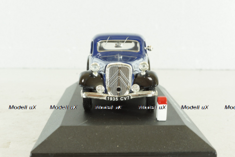 Citroen Traction 7 Coupe 1935, blue/black, N022, Nostalgie 1:43