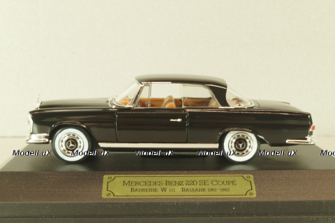 Mercedes-Benz 220 SE Coupe (W111) 1965, black, 4317, Faller 1:43