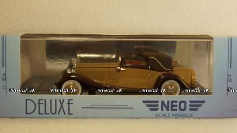 Rolls Royce Phantom II Continental DHC Gurney Nutting, light brown / dark brown, 1934, 49586, NEO 1:43 