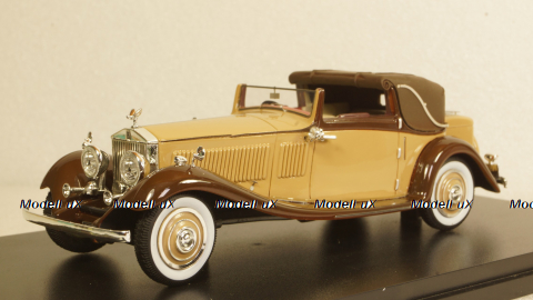 Rolls Royce Phantom II Continental DHC Gurney Nutting, light brown / dark brown, 1934, 49586, NEO 1:43 