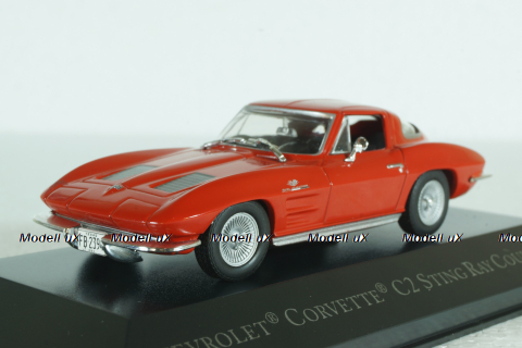 Chevrolet Corvette C2 Sting Ray Coupe 1963 red, Altaya 1:43