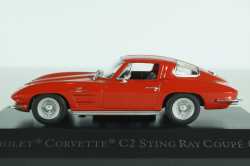 Chevrolet Corvette C2 Sting Ray Coupe 1963 red, Altaya 1:43