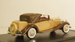 Rolls Royce Phantom II Continental DHC Gurney Nutting, light brown / dark brown, 1934, 49586, NEO 1:43 