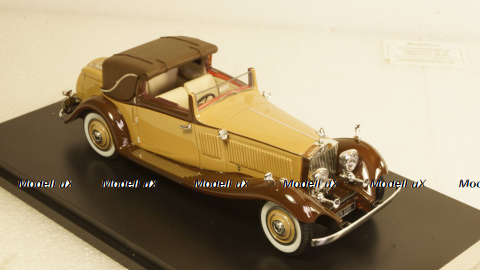 Rolls Royce Phantom II Continental DHC Gurney Nutting, light brown / dark brown, 1934, 49586, NEO 1:43 