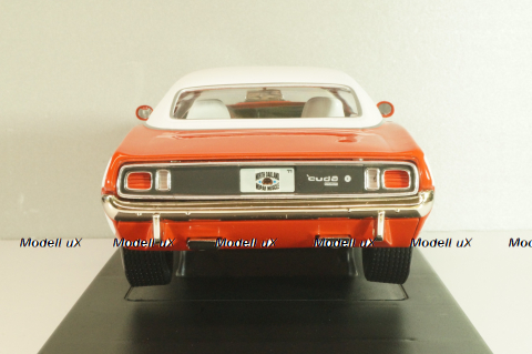 Plymouth Hemi Cuda 1971, Red/white, 291164P, ERTL 1:18