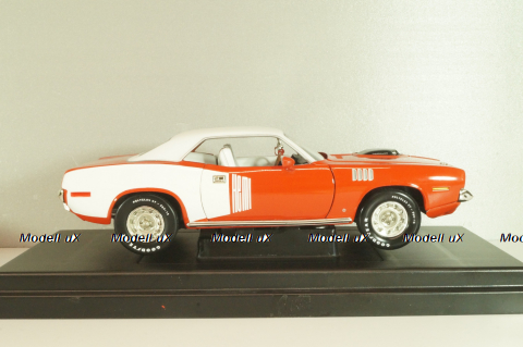 Plymouth Hemi Cuda 1971, Red/white, 291164P, ERTL 1:18