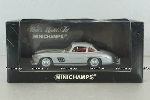 Mercedes 300 SL "Gullwing" 1955, silver, 400039000,  Minichamps 1:43