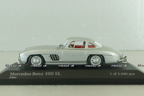 Mercedes 300 SL "Gullwing" 1955, silver, 400039000,  Minichamps 1:43