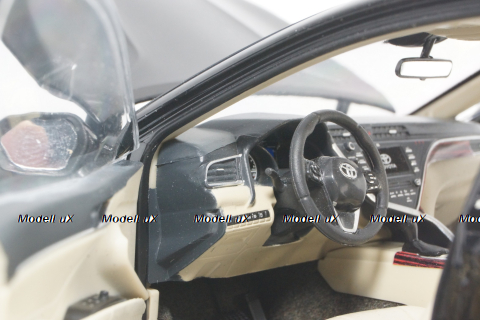 Toyota Camry 2018 8-generation, black, Paudi 1:18