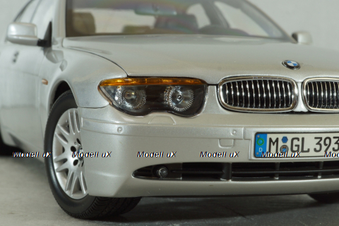 BMW 745i (E65) 2001, silver, 80430027858, Kyosho 1:18