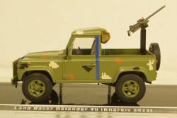 Land Rover Defender 90 pickup, Тероборона г. Харьков 2022, TruckTyr 1:43