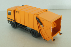 Mercedes Actros Haller M16 x2, garbage truck 2005, yellow, Conrad 1:50