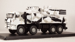 КАМАЗ-6560 ЗРПК 96К6 (Панцирь-С1) камуфляж Арктика, SSM1386 1:43 