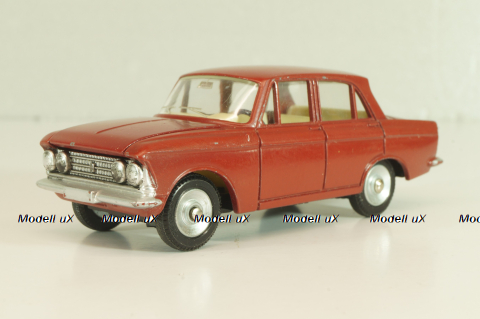 Москвич-408, красный, глянцевый в коробке, Dinky 1:43