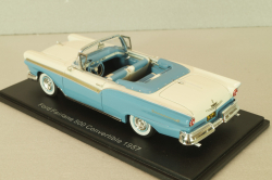 Ford Fairlane 500 Vonvertible 1957, blue/white, 46045, Neo 1:43