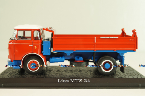 Liaz MTS 24 dump truck 1972, red, 8506065, Atlas 1:43