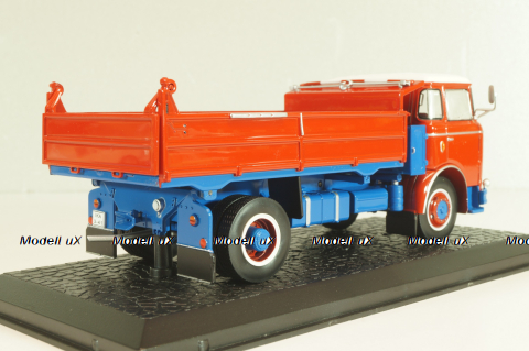 Liaz MTS 24 dump truck 1972, red, 8506065, Atlas 1:43