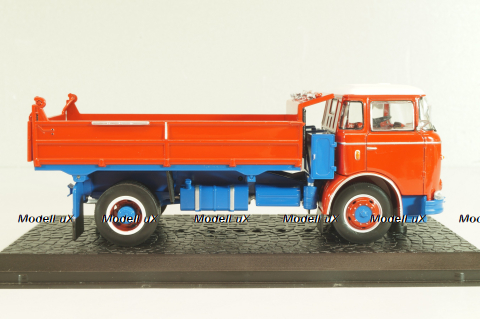 Liaz MTS 24 dump truck 1972, red, 8506065, Atlas 1:43