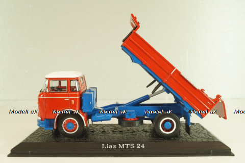 Liaz MTS 24 dump truck 1972, red, 8506065, Atlas 1:43