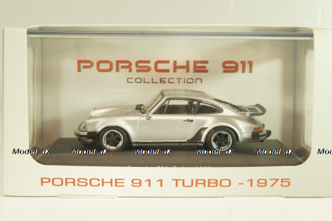 Porsche 911(930) Turbo 1975, silver, 7114005, Atlas Porsche Collection, 1:43