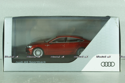 Audi A5 Sportback 2017 красный, Spark 1:43