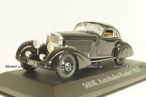 Mercedes-Benz 500 K Autobahnkurier (W29) 1935, black, MBOMS002, Mercedes-Benz Offizielle Modell Sammlung #02, Altaya 1:43