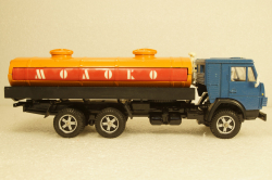 Камаз-53212, молоковоз, синий/оранжевый, Арек 1:43