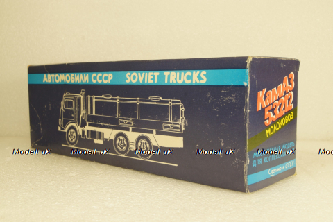 Камаз-53212, молоковоз, синий/оранжевый, Арек 1:43
