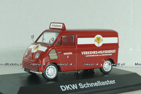 DKW Schnellaster Typ 30 "AvD" 1954, dark red, 02397, Schuco 1:43