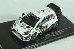 Toyota Yaris WRC #10 Rallye Sweden 2020 Latvala, Hänninen, IXO 1:43