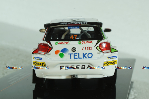 Volkswagen Polo GTI R5 #47 Rallye Finland 2019 Lindholm, Korhonen, IXO 1:43