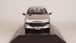 Peugeot 206 XS 1999 silver, Altaya 1:43
