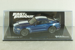 Ford Mustang GT 2015, blue, FF013, Fast & Furious №13, Altaya 1:43