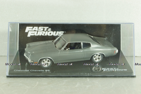 Chevrolet Chevelle SS 1970, grey FF015, Fast & Furious №15, Altaya 1:43