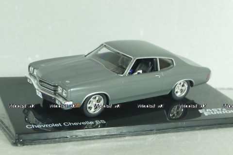 Chevrolet Chevelle SS 1970, grey FF015, Fast & Furious №15, Altaya 1:43