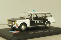 Simca 1501 Break Police 1969, white/black, Altaya 1:43
