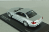 Mercedes-Benz SL 500 (R230) with operation roof 2001, silver, 400032030, Minichamps 1:43