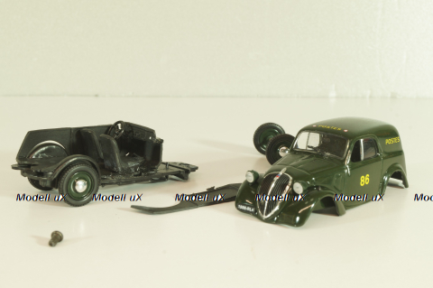 Simca 5 Fourgonnette "Post" 1938, van, 082050617, Atlas 1:43 На запчасти!