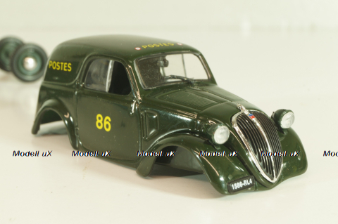 Simca 5 Fourgonnette "Post" 1938, van, 082050617, Atlas 1:43 На запчасти!
