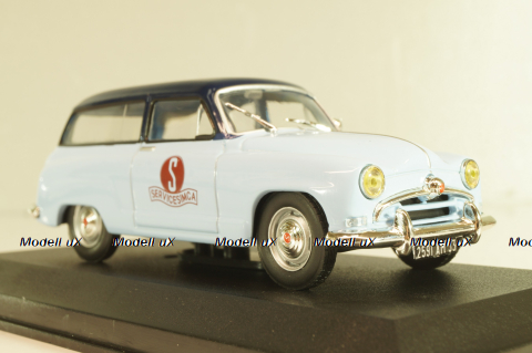 Simca Aronde Chatelaine "Simca Service", light blue/blue, Altaya 1:43