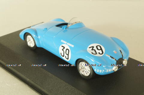 Simca Gordini 24H Le Mans 1939, blue, Atlas 1:43