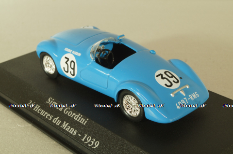 Simca Gordini 24H Le Mans 1939, blue, Atlas 1:43