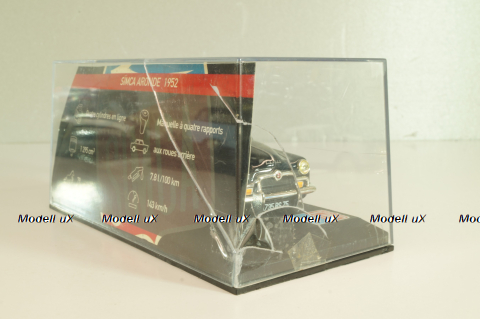 Simca Aronde 1952, black, LBAS058, Les Belles Annees Simca #58, Altaya 1:43