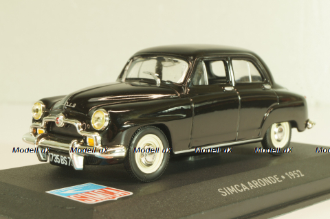 Simca Aronde 1952, black, LBAS058, Les Belles Annees Simca #58, Altaya 1:43