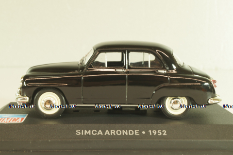 Simca Aronde 1952, black, LBAS058, Les Belles Annees Simca #58, Altaya 1:43
