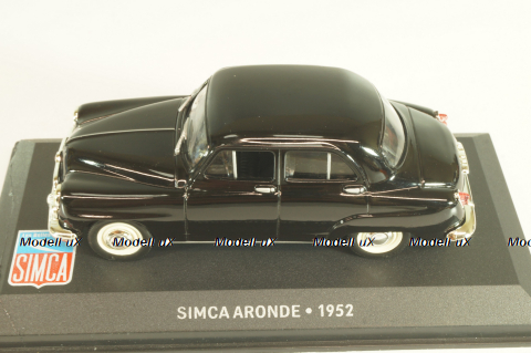 Simca Aronde 1952, black, LBAS058, Les Belles Annees Simca #58, Altaya 1:43