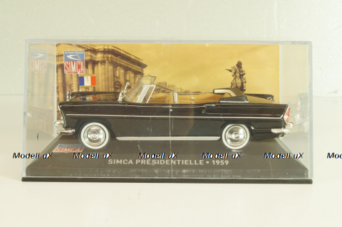 Simca Presidentielle 1959, black, LBAS016, Les Belles Annees Simca #16, Altaya 1:43