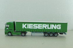 Mercedes Actros 1843 with semi trailer "Kieserling" green, 159456, Herpa 1:87