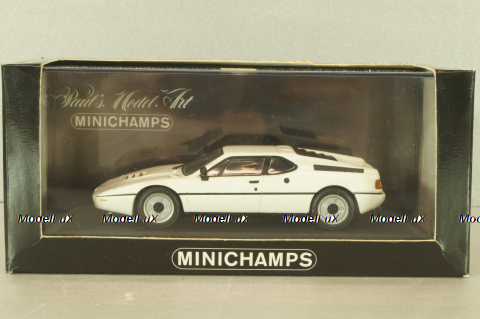 BMW M1 street 1978, white, 430025020, Minichamps 1:43