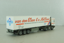 Daf 95 with semi trailer Holland, white, Herpa 1:87